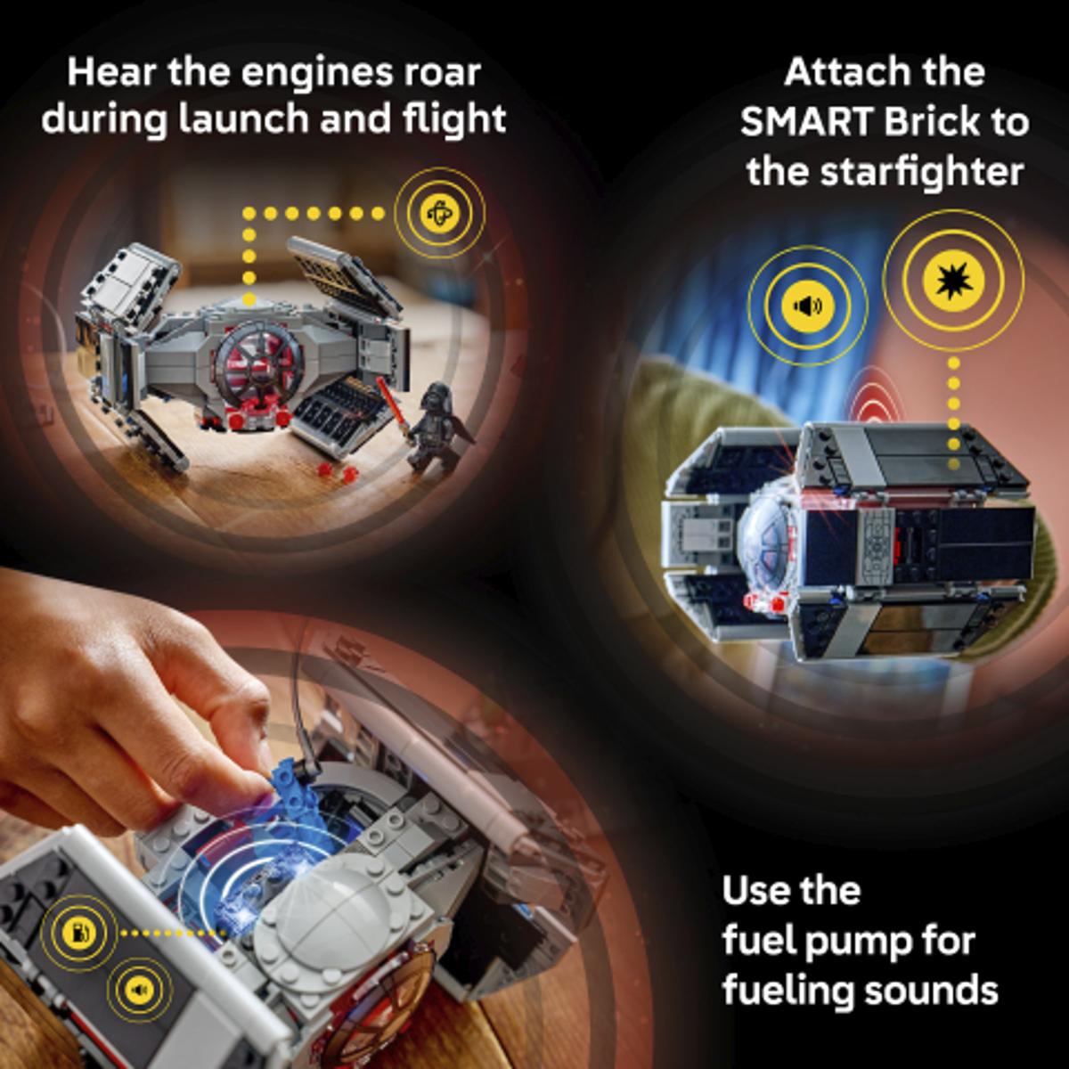 LEGO Star Wars, SMART Play: Myśliwiec TIE Dartha Vadera, 75421