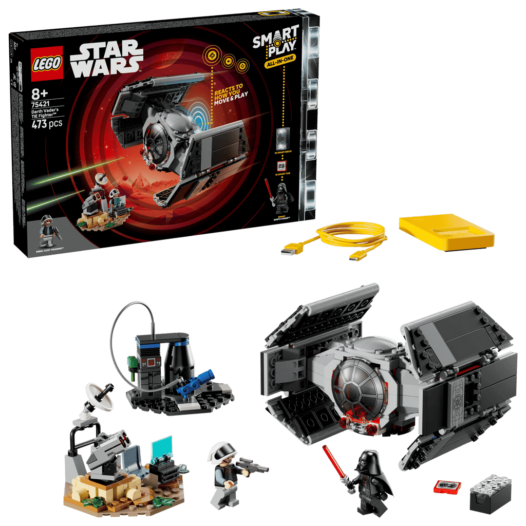 LEGO Star Wars, SMART Play: Myśliwiec TIE Dartha Vadera, 75421