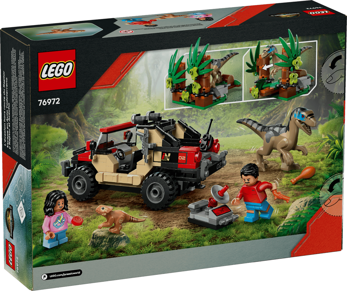 LEGO® 76972 Jurassic World - Ucieczka terenówką przed raptorem