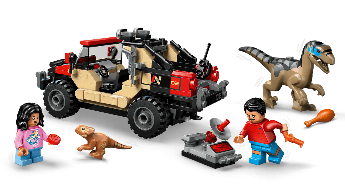 LEGO® 76972 Jurassic World - Ucieczka terenówką przed raptorem