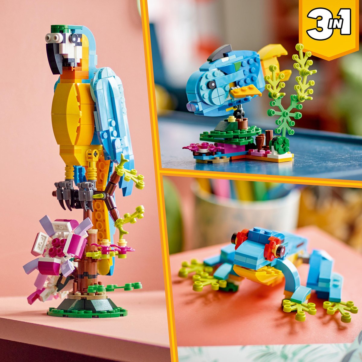 LEGO Creator, Egzotyczna papuga, 31136
