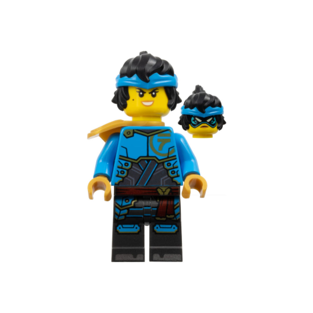 Minifigure Nya - Dragons Rising, Tunic with Large Armor Plates, Hair, Shoulder Pad, njo0867