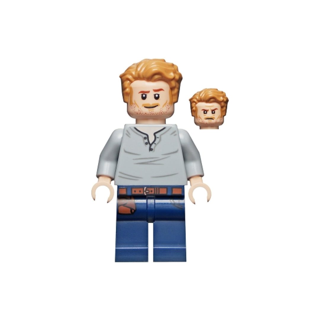 Minifigure Owen Grady - Open Neck Shirt, jw048