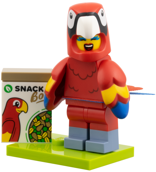 LEGO Minifigures, Seria 28 - Zwierzęta, 71051 - Parrot Costume Fan