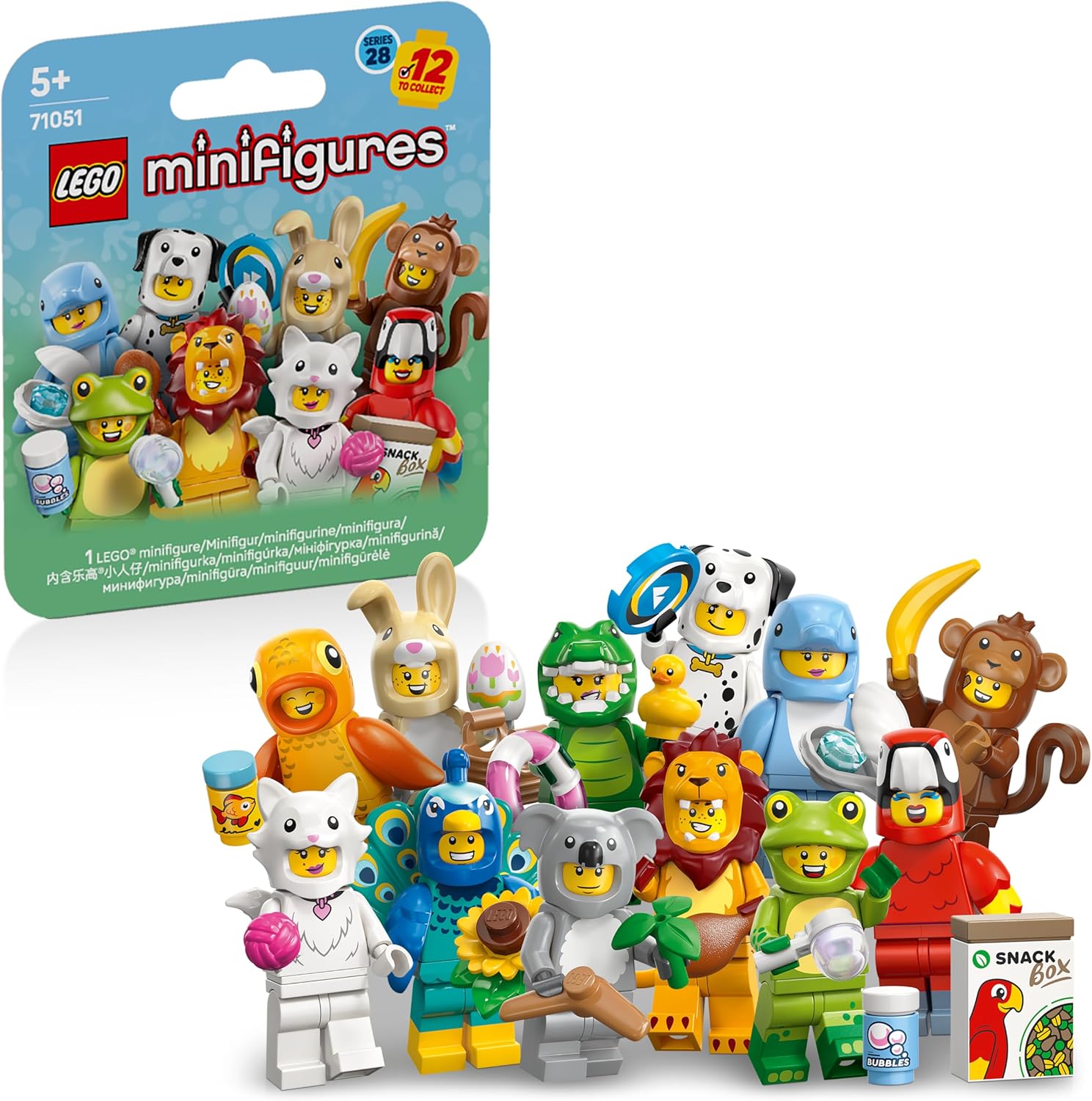 LEGO Minifigures, Seria 28 - Zwierzęta, 71051 - Parrot Costume Fan