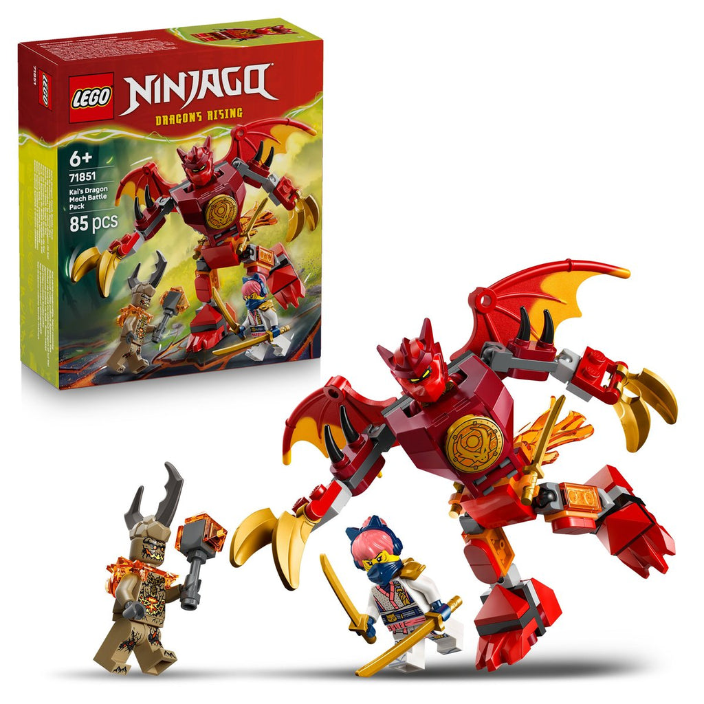 LEGO NINJAGO, Smok-mech Kaia - zestaw bitewny, 71851